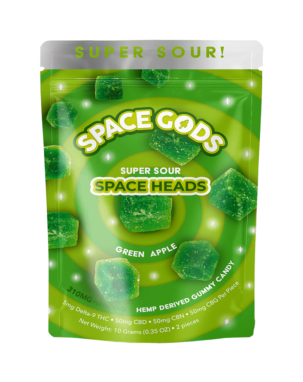 SPACE GODS SPACE HEADS 310MG MICRODOSE SOUR GUMMIES - Image 8