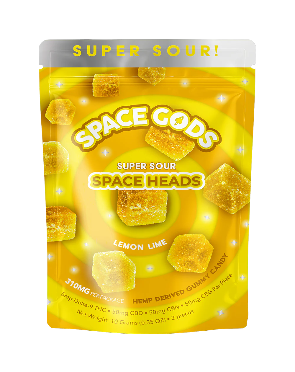 SPACE GODS SPACE HEADS 310MG MICRODOSE SOUR GUMMIES