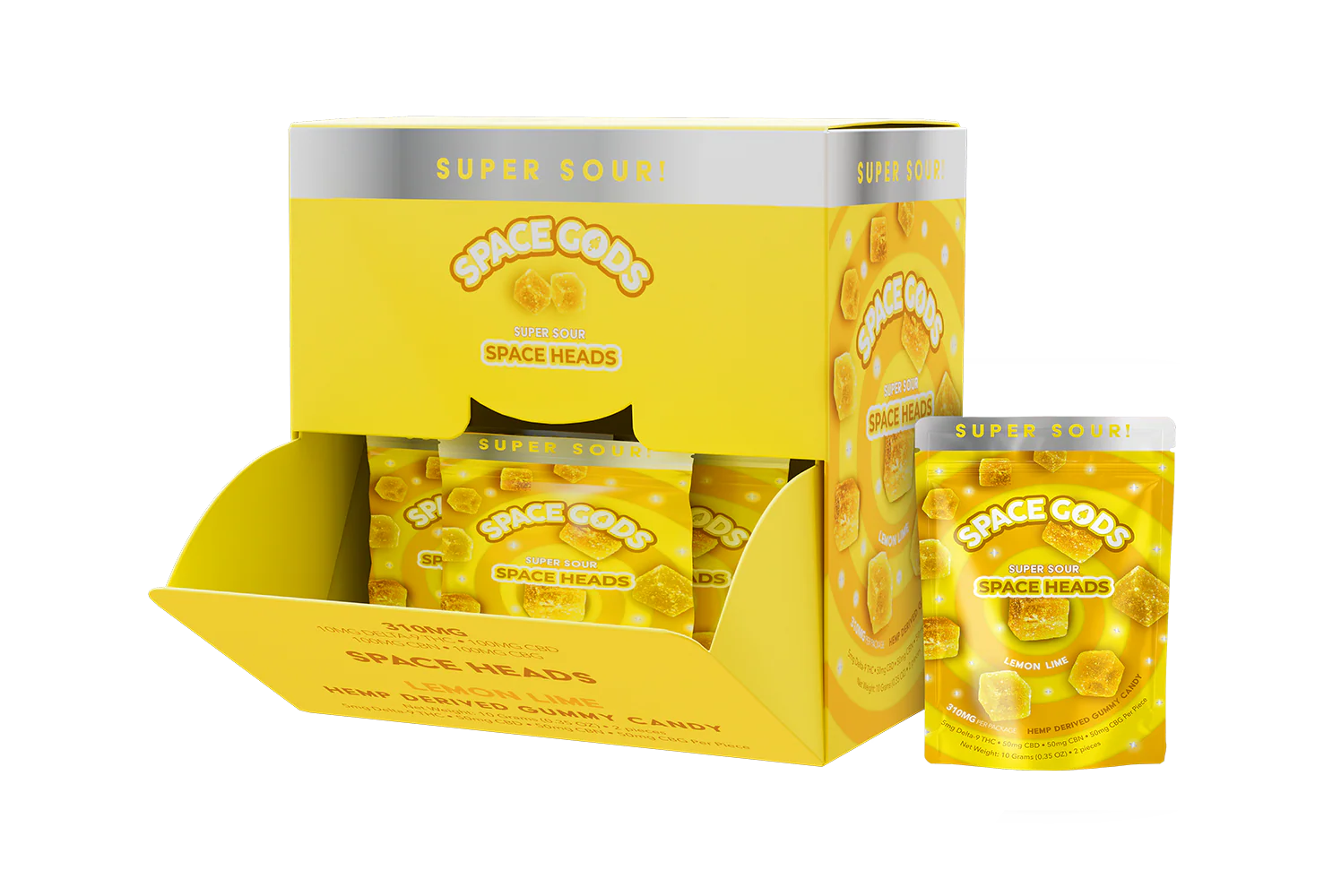SPACE GODS SPACE HEADS 310MG MICRODOSE SOUR GUMMIES - Image 5