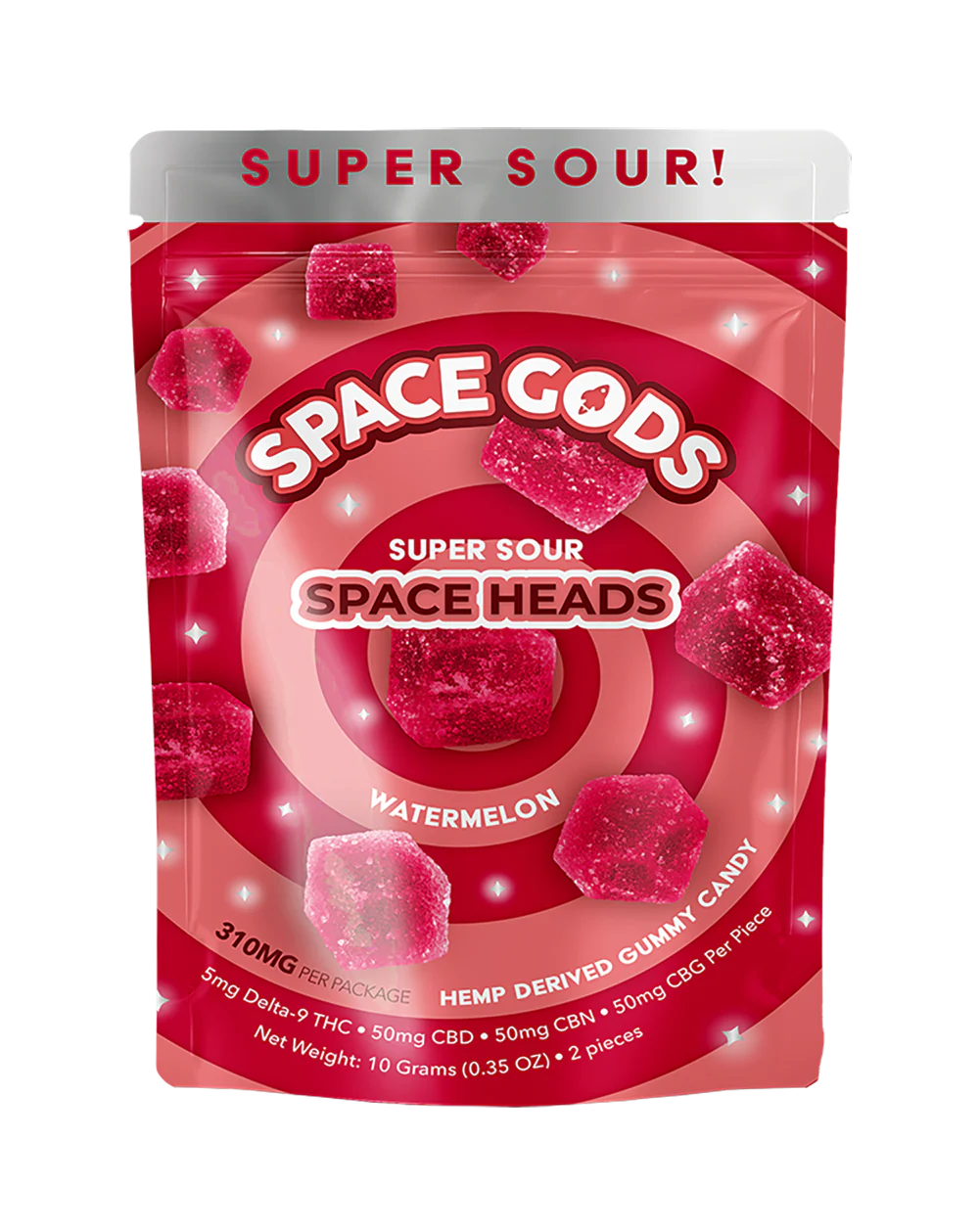 SPACE GODS SPACE HEADS 310MG MICRODOSE SOUR GUMMIES - Image 4