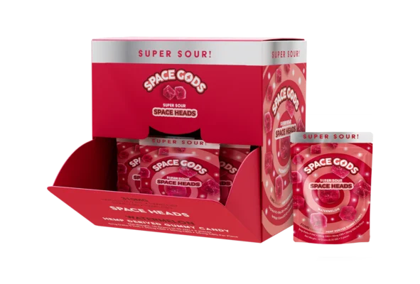SPACE GODS SPACE HEADS 310MG MICRODOSE SOUR GUMMIES WATERMELON 30